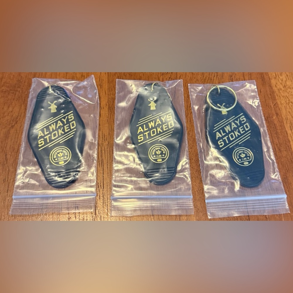 Always Stoked Dutch Bros Key Chains
